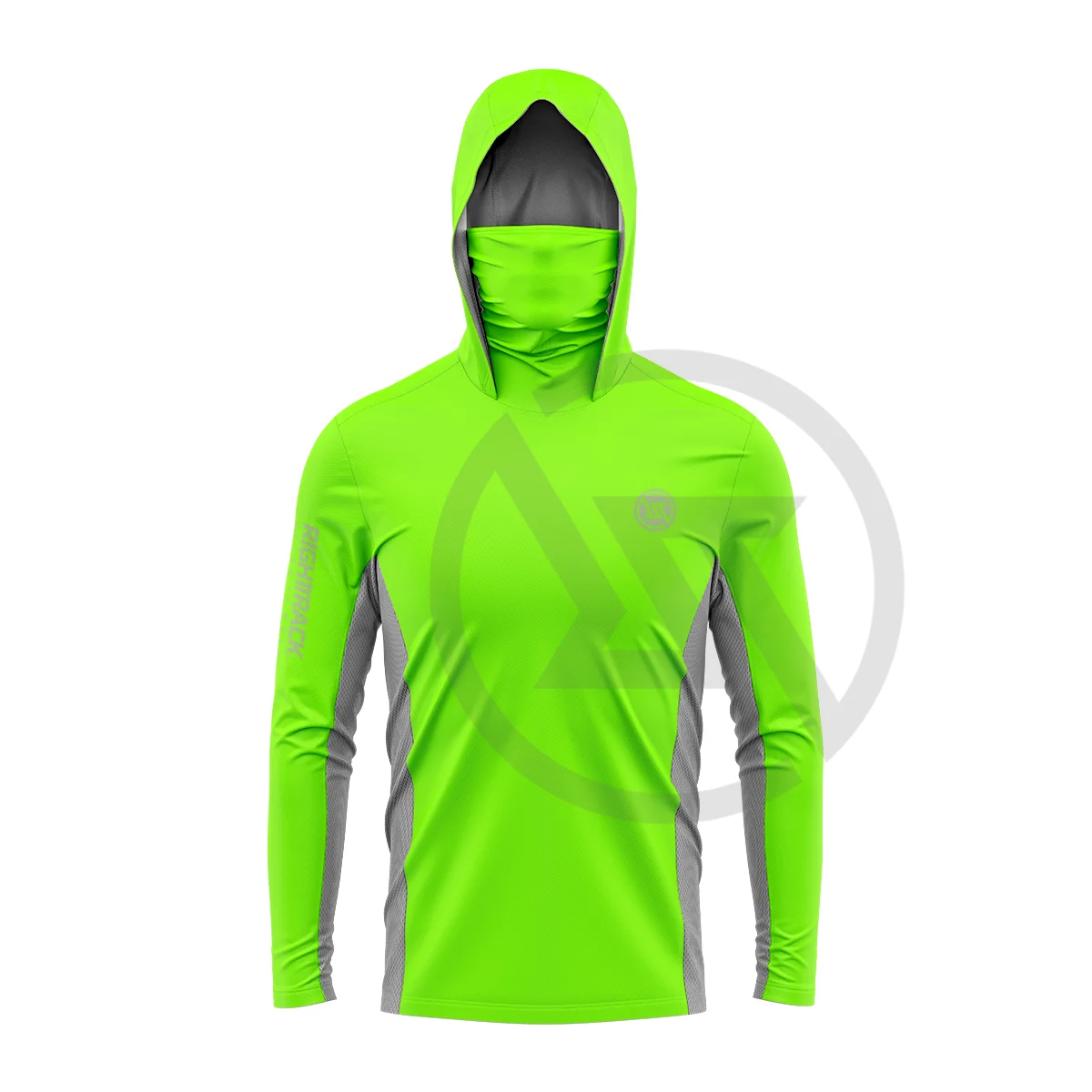 RIGHTTRACK Mask Hoodies Contrast Fishing Clothing UPF50+ UV Hunting Climbing Camping Hiking Breathable Outdoor Apparel