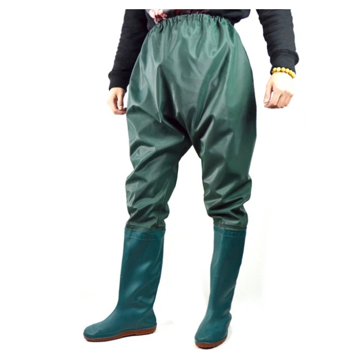 TRVLWEGO Fishing Clothes Hunting Wading Pants Waterproof Suit Breathable Chest Waders Overalls Oversize Trousers Rubber Material