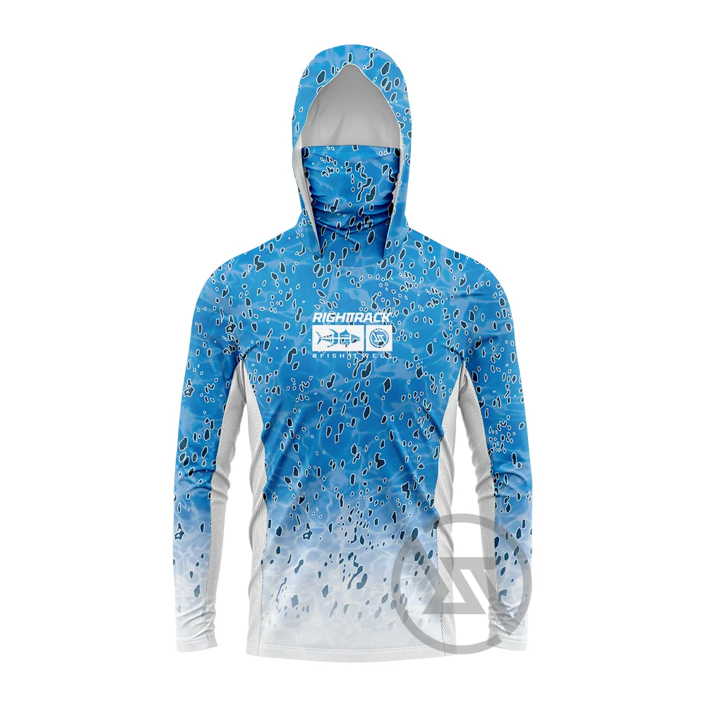 HotSale RT Men's Mask Hoodies Fishing Clothing UPF50+ UV Hunting Climbing Camping Hiking Breathable Angling Apparel
