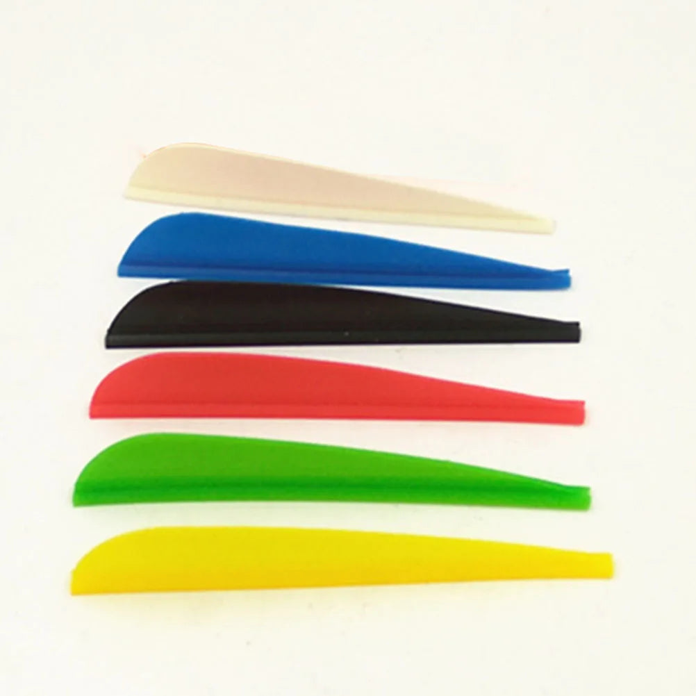 30pcs Archery Fletching Vanes Arrow Wings Universal Fit 3D Bows Hunting Durable Easy Adhere Fishing Tools
