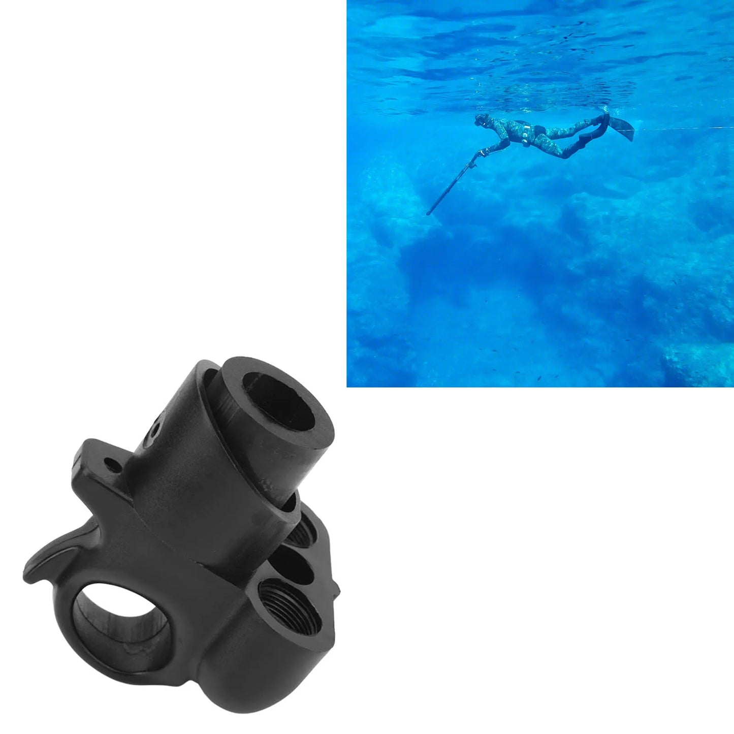Single Hole Diving Accessories Spearfishing Hunting Speargun Head Fish Spearfishing Muzzle for Underwater new