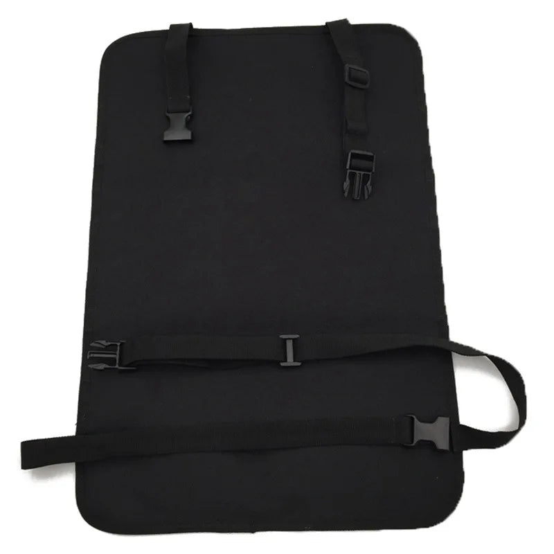 Universal Tactical Seat Back Organizer Vehicle Molle Panel Organizer Storage Bag with 5 Detachable Molle Pouch for All Vehicel