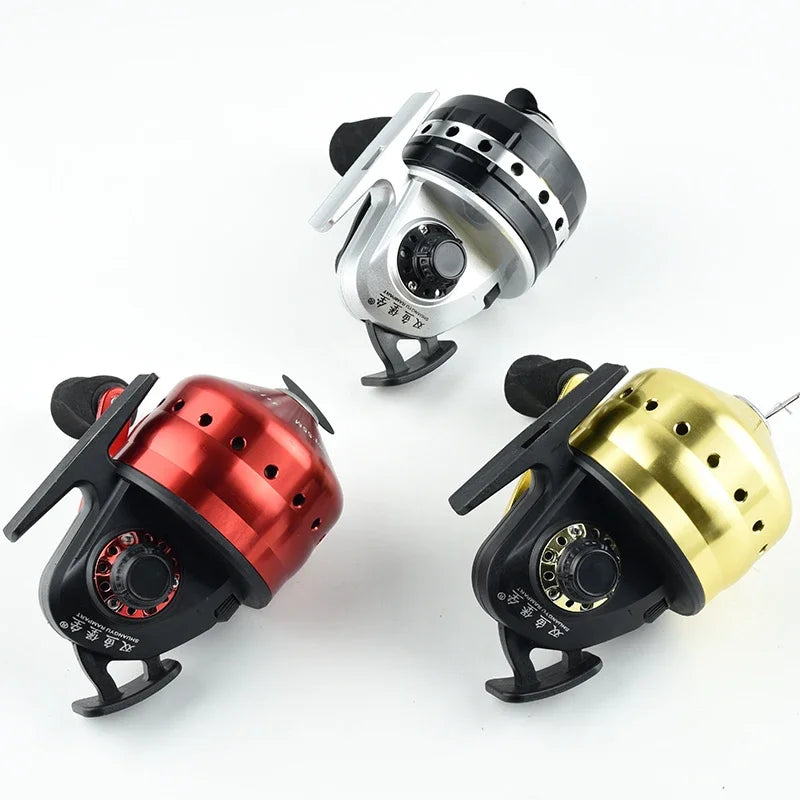 Closed Reel BL30 Fishing 4+1BB 3.6:1 Gear Ratio Slingshot Closed Metal Wheel Outdoor Bow Hunting Fishing with PE line 45M