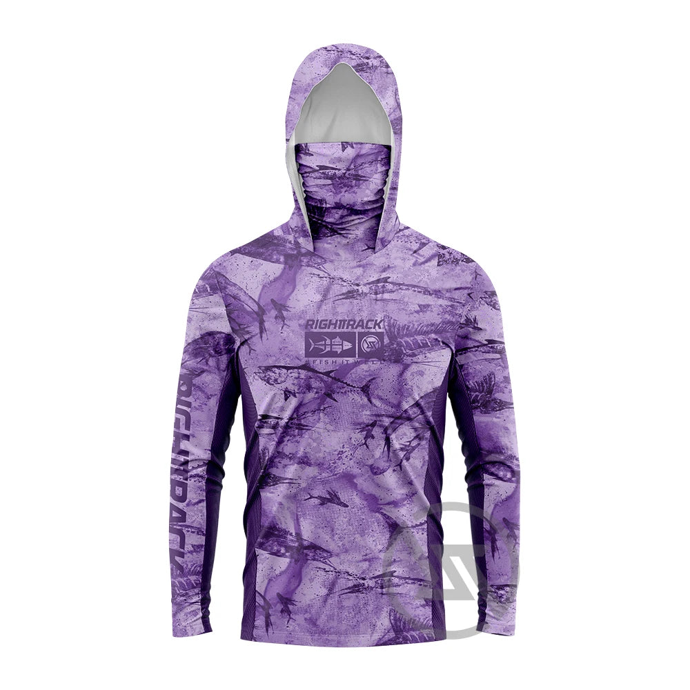 HotSale RT Men's Mask Hoodies Fishing Clothing UPF50+ UV Hunting Climbing Camping Hiking Breathable Angling Apparel