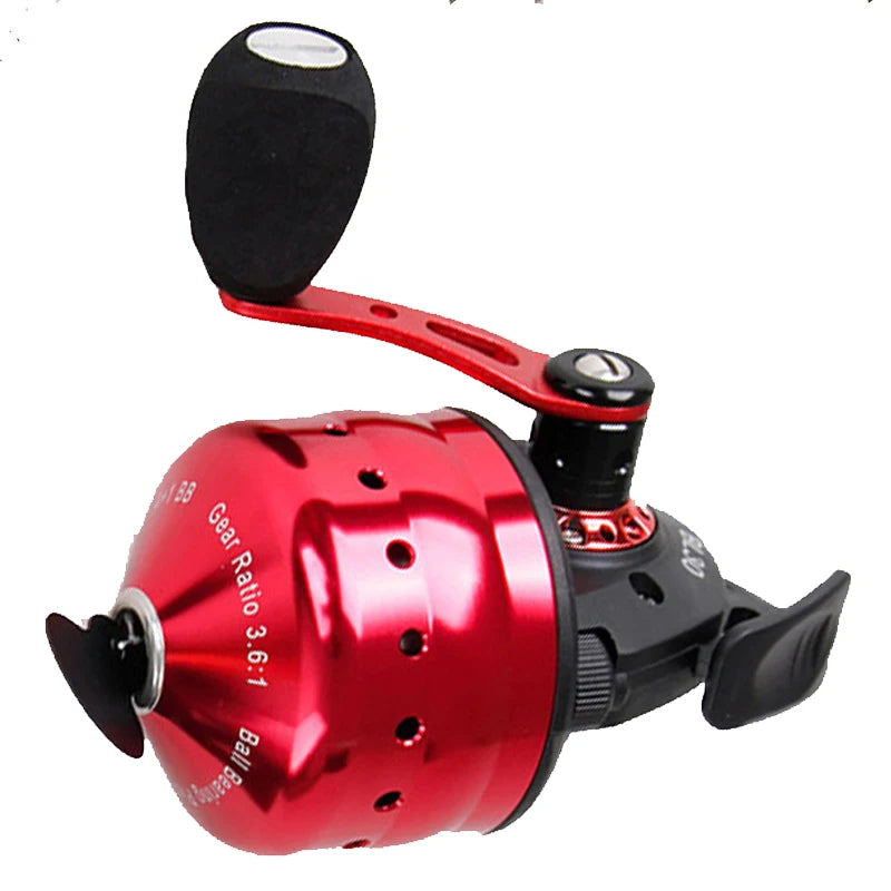 Closed Reel BL30 Fishing 4+1BB 3.6:1 Gear Ratio Slingshot Closed Metal Wheel Outdoor Bow Hunting Fishing with PE line 45M